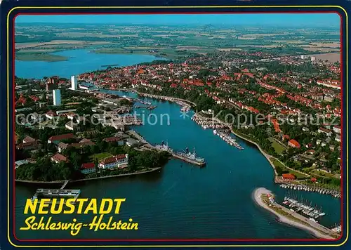 AK / Ansichtskarte Neustadt_Holstein Fliegeraufnahme Hafen Neustadt_Holstein