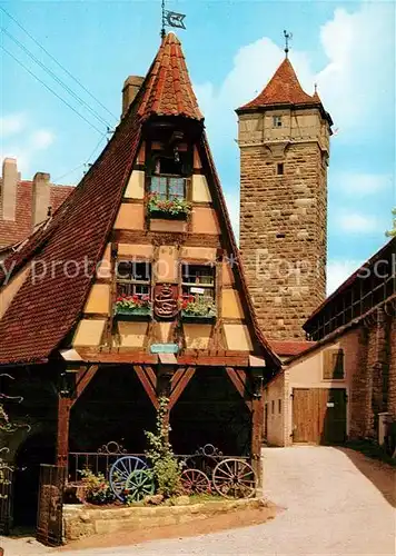 AK / Ansichtskarte Rothenburg_Tauber Alte Schmiede an der Roederschuett Rothenburg Tauber