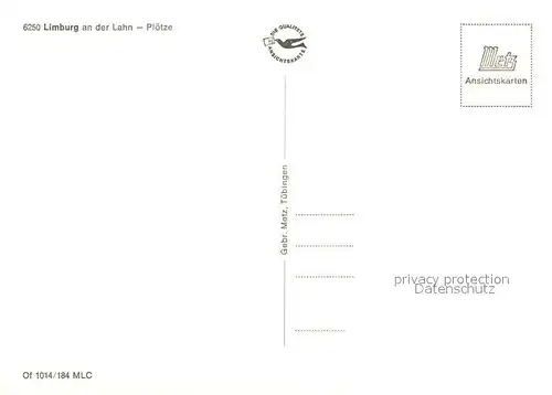 AK / Ansichtskarte Limburg_Lahn Ploetze Fachwerk mit Dom Limburg_Lahn