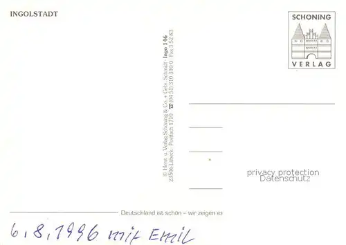 AK / Ansichtskarte Ingolstadt_Donau Stadttor Brunnen Kirche Ingolstadt_Donau