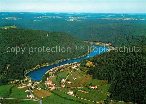 AK / Ansichtskarte Seewald_Erzgrube Fliegeraufnahme Nagoldtalsperre Seewald Erzgrube