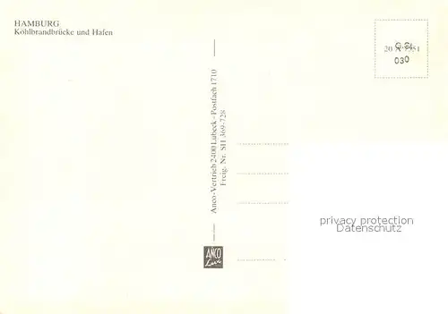 AK / Ansichtskarte Hamburg Fliegeraufnahme Koehlbrandbruecke mit Hafen Hamburg