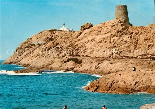 AK / Ansichtskarte Ile_Rousse La Pietra Felsen am Meer mit Steinturm Ile_Rousse