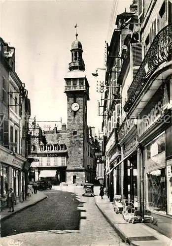 AK / Ansichtskarte Moulins_Allier Rue de l Horloge Tour Jacquemart Moulins Allier