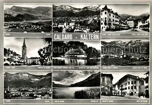 AK / Ansichtskarte Caldaro_Kaltern Piazza Ristorante Nuovo Lido Verso La Mendola Caldaro Kaltern