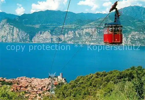 AK / Ansichtskarte Malcesine_Lago_di_Garda Seilbahn Malcesine_Lago_di_Garda