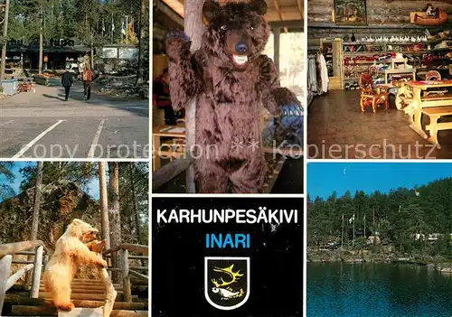 AK / Ansichtskarte Inari Baerenlochstein Suoen Lappi Inari