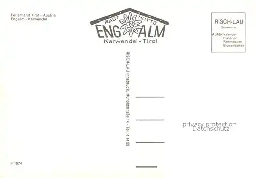 AK / Ansichtskarte Engalm Sennerei K?he Engalm