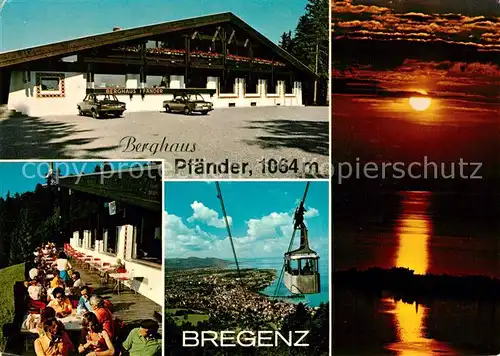 AK / Ansichtskarte Bregenz_Bodensee Berghaus Pf?nder Sonnenuntergang Bregenz Bodensee