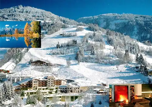 AK / Ansichtskarte Johann_Pongau_Salzburg_St Hotel Schwarz Winterlandschaft Johann_Pongau_Salzburg_St