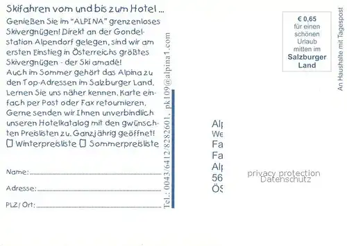AK / Ansichtskarte Johann_Pongau_Salzburg_St Hotel Schwarz Winterlandschaft Johann_Pongau_Salzburg_St