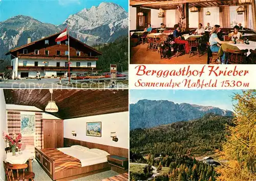 AK / Ansichtskarte Nassfeld Berggasthof Krieber Sonnenalpe Nassfeld