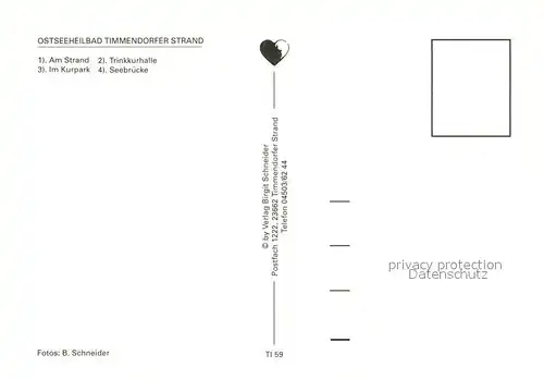 AK / Ansichtskarte Timmendorfer_Strand Strand Kurpark Trinkkurhalle Seebruecke Timmendorfer_Strand