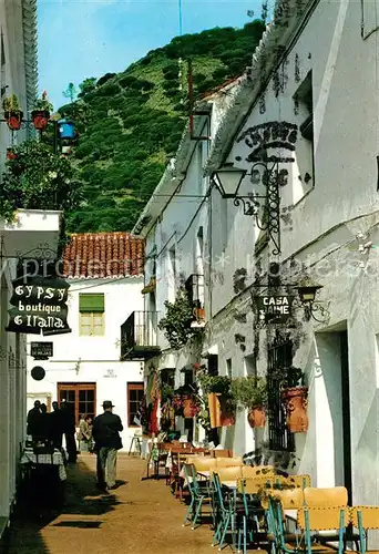 AK / Ansichtskarte Mijas Espana tipica Gasse Boutique Cafe Mijas