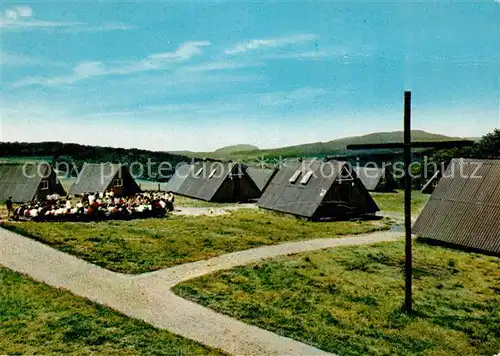 AK / Ansichtskarte Volkers_Bad_Brueckenau Jugendhaus Volkersberg Feriendorf Zelthaeuser Volkers_Bad_Brueckenau