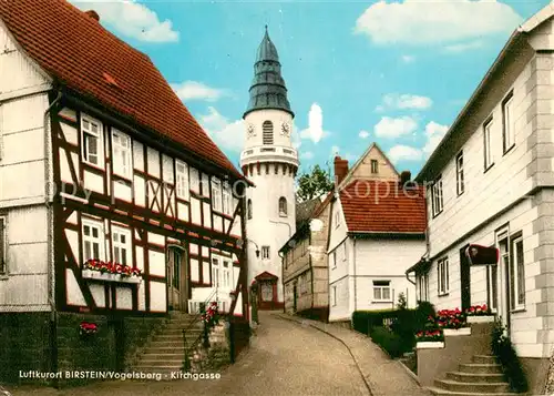 AK / Ansichtskarte Birstein Kirchgasse Fachwerkhaus Kirche Birstein