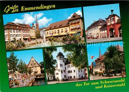 AK / Ansichtskarte Emmendingen Marktplatz Innenstadt Tor zu Schwarzwald und Kaiserstuhl Emmendingen