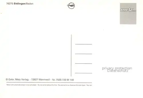 AK / Ansichtskarte Ettlingen Schloss Innenstadt Strassencafes Bruecke Denkmal Statue Ettlingen