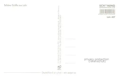 AK / Ansichtskarte Lahr_Baden Storchenturm Marktstrasse Strassencafe Rathaus Stadtpark Marktplatz Wappen Lahr_Baden