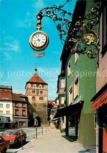 AK / Ansichtskarte Rottweil_Neckar Blick zum Schwarzen Tor Tuerschild Rottweil Neckar