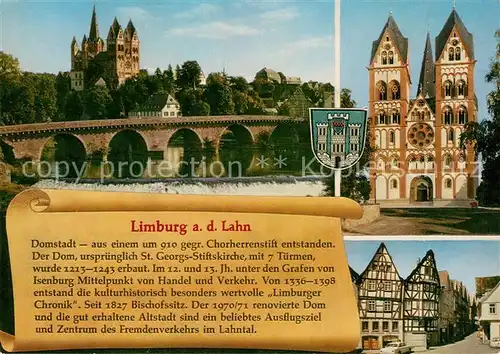 AK / Ansichtskarte Limburg_Lahn Dom St Georgs Stiftskirche Lahnpartie Limburg_Lahn