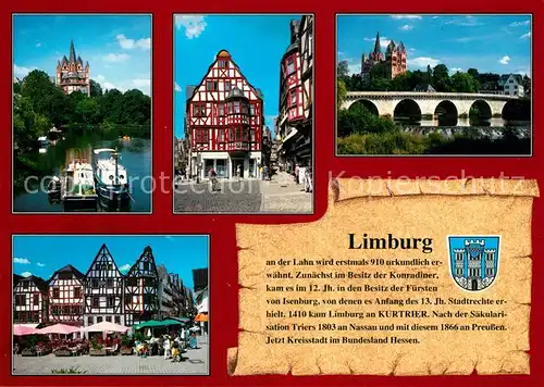 AK / Ansichtskarte Limburg_Lahn Stiftskirche Dom Lahnpartie Marktplatz Limburg_Lahn
