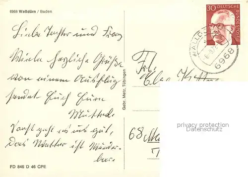 AK / Ansichtskarte Wallduern Got Rathaus Altes Schloss Wallfahrtskirche Wallduern