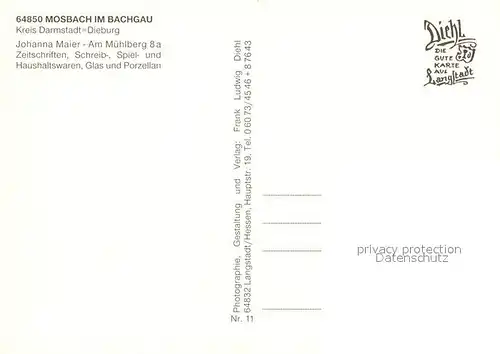 AK / Ansichtskarte Mosbach_Baden Fachwerkhaus Bildstock Turm Kirche Mosbach_Baden