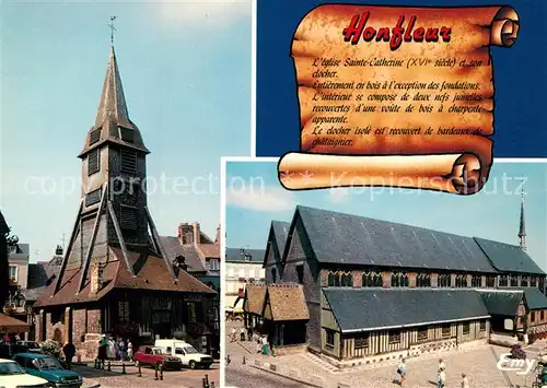 AK / Ansichtskarte Honfleur Eglise Sainte Catherine et son clocher isole Honfleur