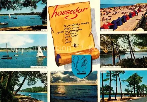 AK / Ansichtskarte Hossegor_Soorts_Landes Le Lac Plage Oceane Le Canal Travers les Pins  Hossegor_Soorts_Landes