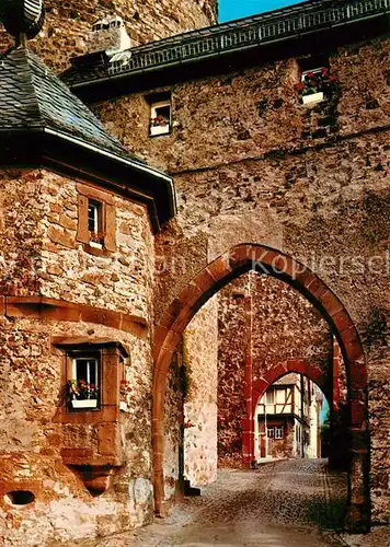 AK / Ansichtskarte Friedberg_Hessen Burgwaechterhaeuschen Burgtore Friedberg Hessen