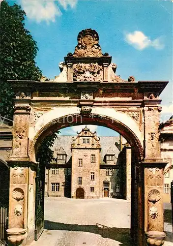 AK / Ansichtskarte Friedberg_Hessen Schlosstor Schloss Friedberg Hessen