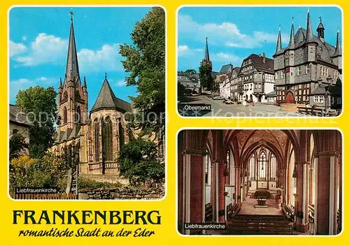 AK / Ansichtskarte Friedberg_Hessen Liebfrauenkirche Inneres Obermarkt  Friedberg Hessen