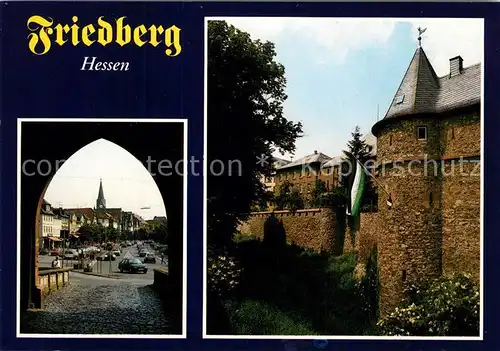 AK / Ansichtskarte Friedberg_Hessen Portal Schloss Friedberg Hessen
