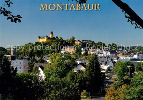 AK / Ansichtskarte Montabaur_Westerwald Panorama Schloss Montabaur_Westerwald