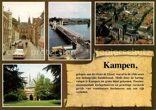 AK / Ansichtskarte Kampen_Niederlande Poorten munumentale kerkgebouwen en woonhuizen Kampen_Niederlande