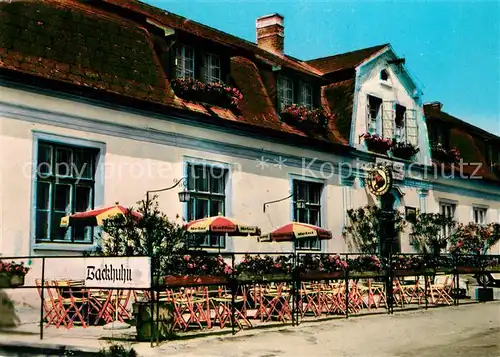 AK / Ansichtskarte Sankt_Margarethen_Burgenland Restaurant Pranger Backhuhn Sankt_Margarethen