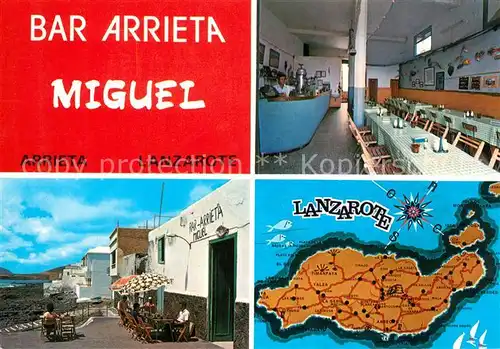 AK / Ansichtskarte Lanzarote Arrieta Bar Arrieta Miguel Lanzarote
