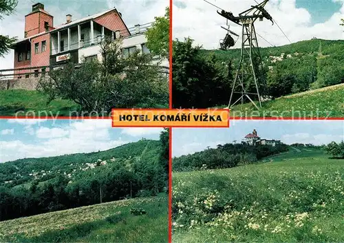 AK / Ansichtskarte Komari_Vizka Hotel Sesselbahn Panorama Komari Vizka