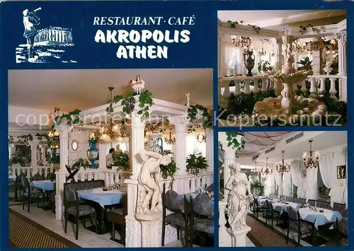 AK / Ansichtskarte Bad_Fuessing Restaurant Cafe Akropolis Athen Bad_Fuessing