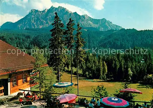 AK / Ansichtskarte Krienseregg Bergrestaurant Gondelbahn Kriens Fraeckmuentegg Pilatus Krienseregg