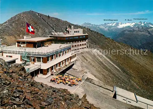 AK / Ansichtskarte Davos_Parsenn_GR Bergrestaurant Weissfluhjoch  Davos_Parsenn_GR