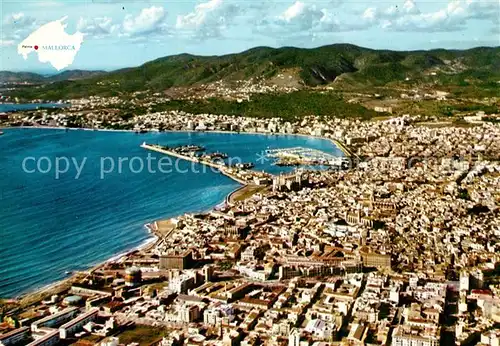 AK / Ansichtskarte Palma_de_Mallorca Fliegeraufnahme Palma_de_Mallorca