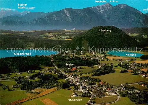 AK / Ansichtskarte St_Kanzian_Klopeiner_See Fliegeraufnahme St_Kanzian_Klopeiner_See