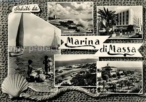 AK / Ansichtskarte Marina_di_Massa Hotel Excelsior Mareggiata Marina_di_Massa