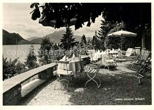 AK / Ansichtskarte Weggis_Vierwaldstaettersee Hotel Albana Weggis_Vierwaldstaettersee