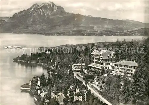 AK / Ansichtskarte Weggis_Vierwaldstaettersee Hotel Albana Weggis_Vierwaldstaettersee