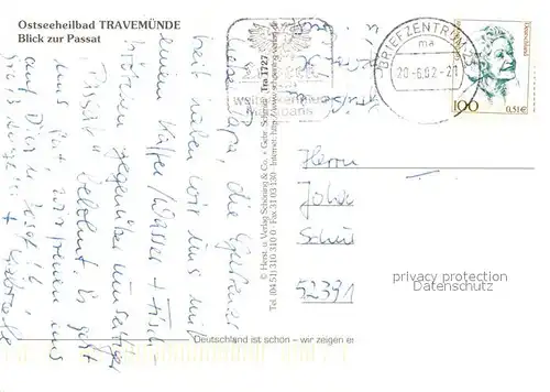 AK / Ansichtskarte Travemuende_Ostseebad Hafen Travemuende_Ostseebad