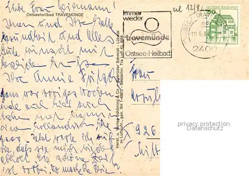 AK / Ansichtskarte Travemuende_Ostseebad Fliegeraufnahme Travemuende_Ostseebad