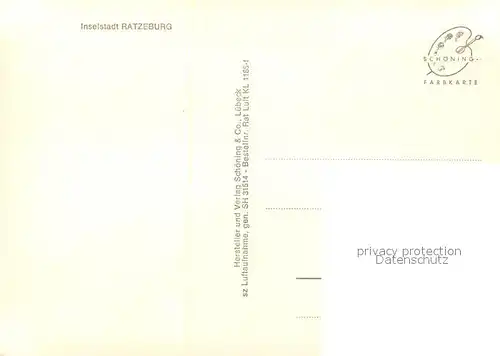 AK / Ansichtskarte Ratzeburg Fliegeraufnahme Ratzeburg
